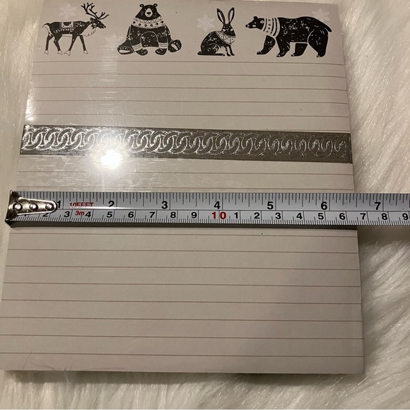 Winter Animal Notepad Stationary - Reindeer, Bears, & Rabbits - NEW - Picture 5 of 5